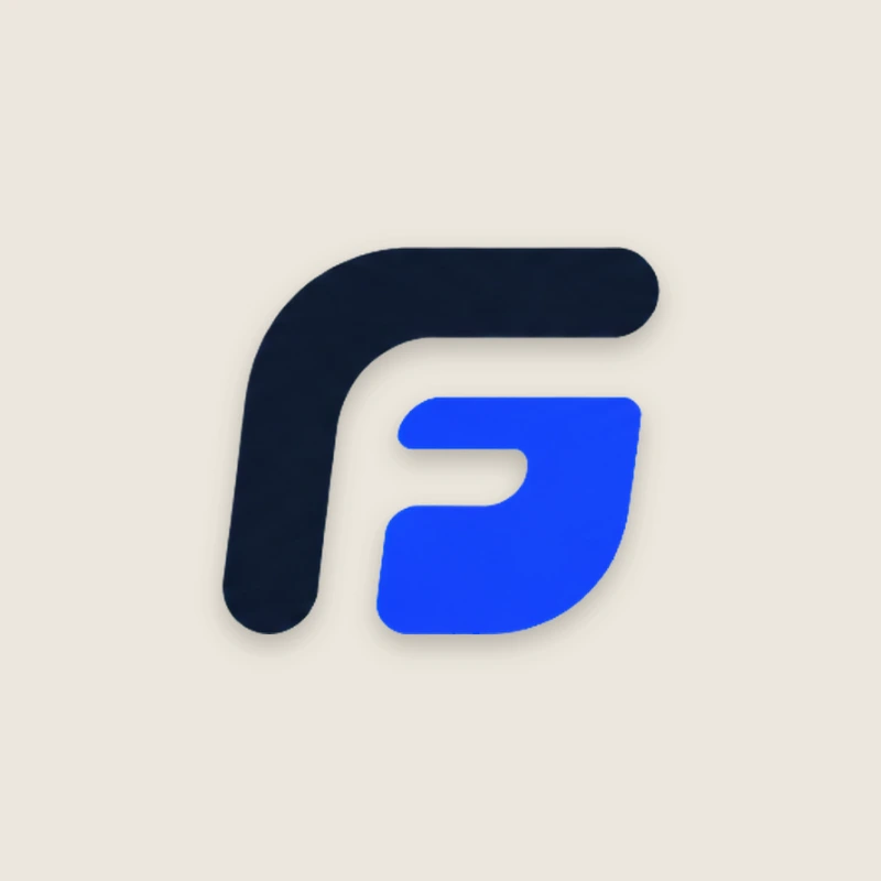 Logo printed on a beige card before background removal